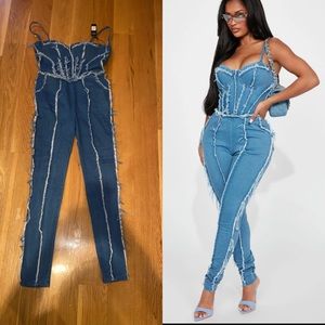 Brand new with tags Jean jumpsuit